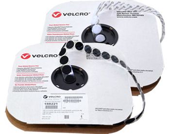 1/4 BLACK VELCRO® BRAND VELCOIN® LOOP ADHESIVE BACKED - COINS, CIRCLES, &  DOTS