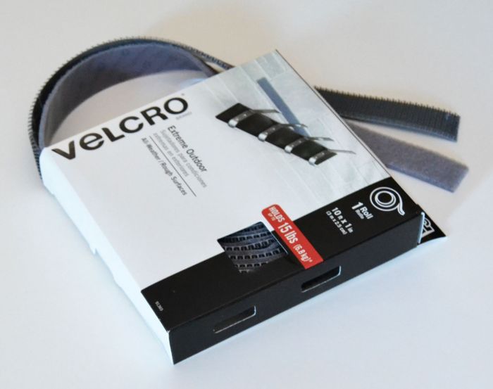 Velcro Brand Adhesive Tape for rough surfaces, 1-inch wide x 10-feet long